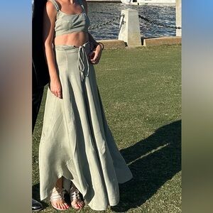 Cult Gaia Square Neckline Midi Dress